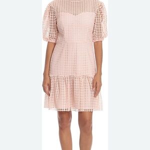 Elegant Pink Lace Dress